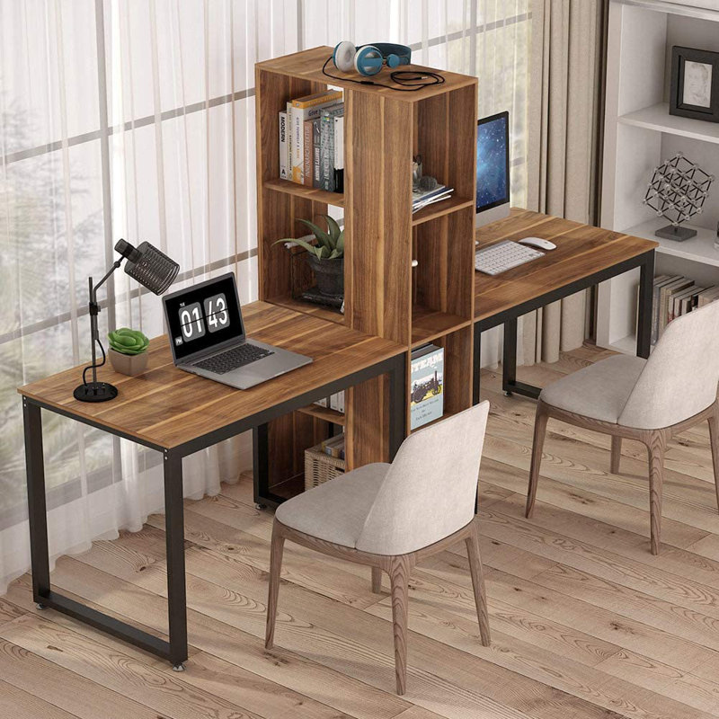 Inbox Zero Two Person Reversible Desk & Reviews Wayfair